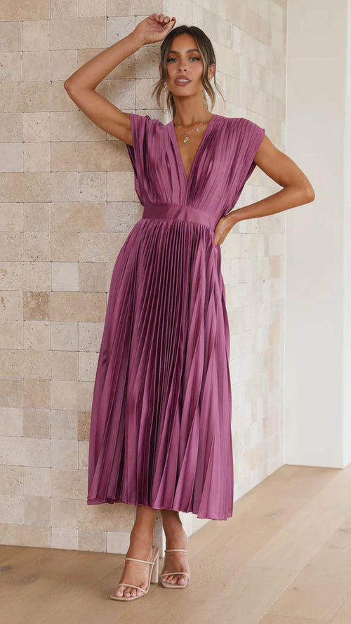 Casual loose zipper sleeveless dress