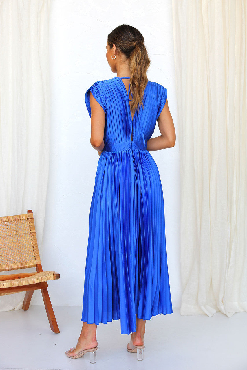 Casual loose zipper sleeveless dress