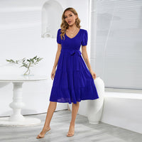 Round-neck short-sleeved Dress