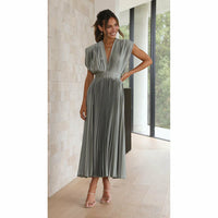 Casual loose zipper sleeveless dress
