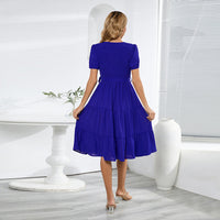 Round-neck short-sleeved Dress
