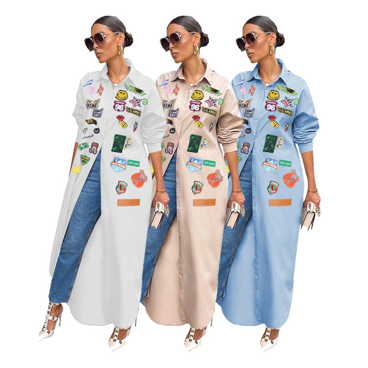 Printed Sunscreen Long Jacket