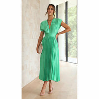 Casual loose zipper sleeveless dress