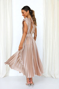 Casual loose zipper sleeveless dress