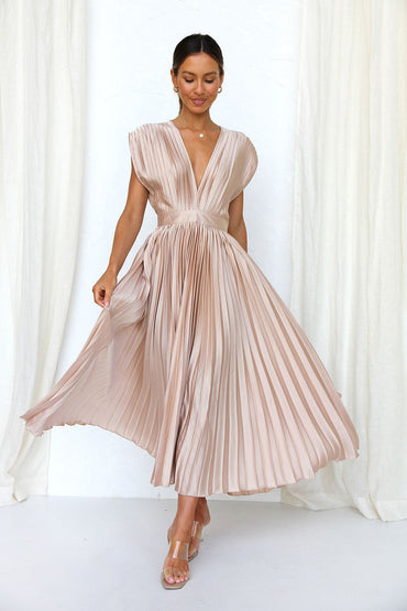 Casual loose zipper sleeveless dress