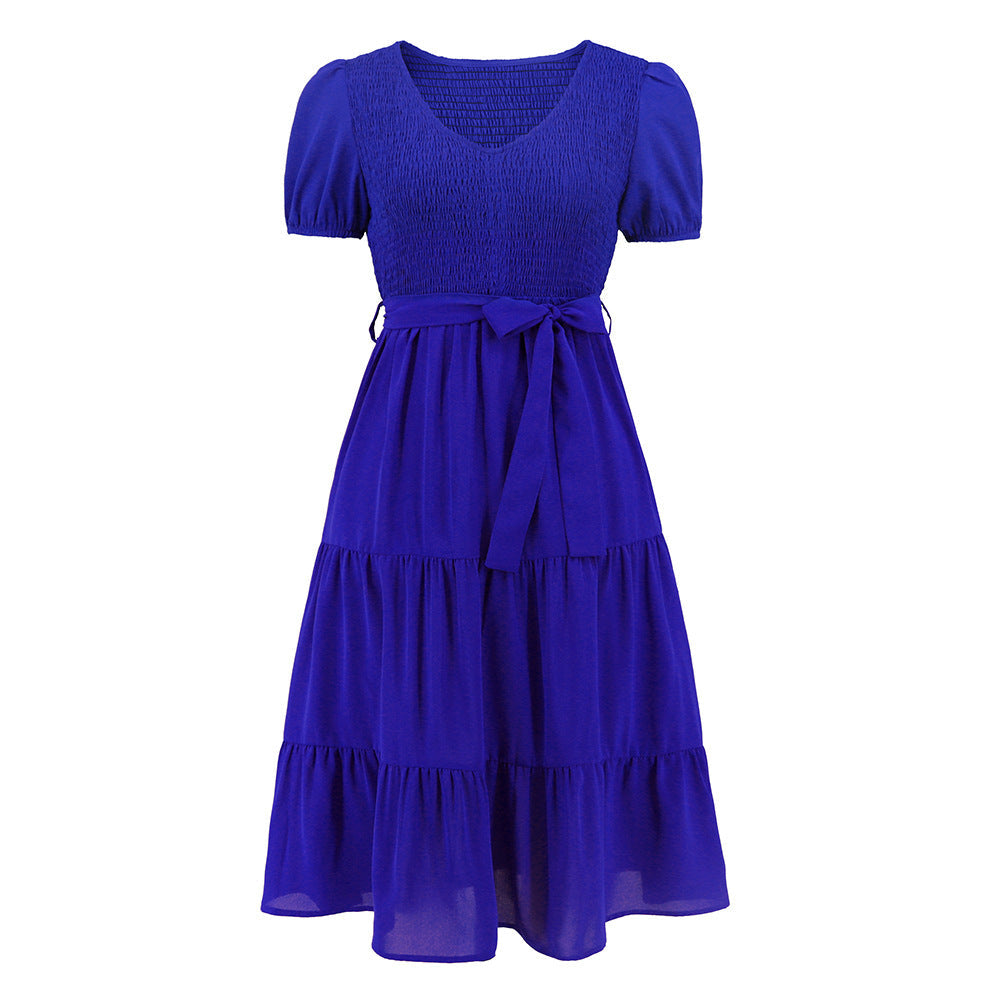 Round-neck short-sleeved Dress