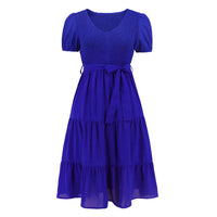 Round-neck short-sleeved Dress