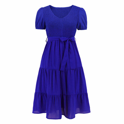 Round-neck short-sleeved Dress
