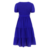 Round-neck short-sleeved Dress
