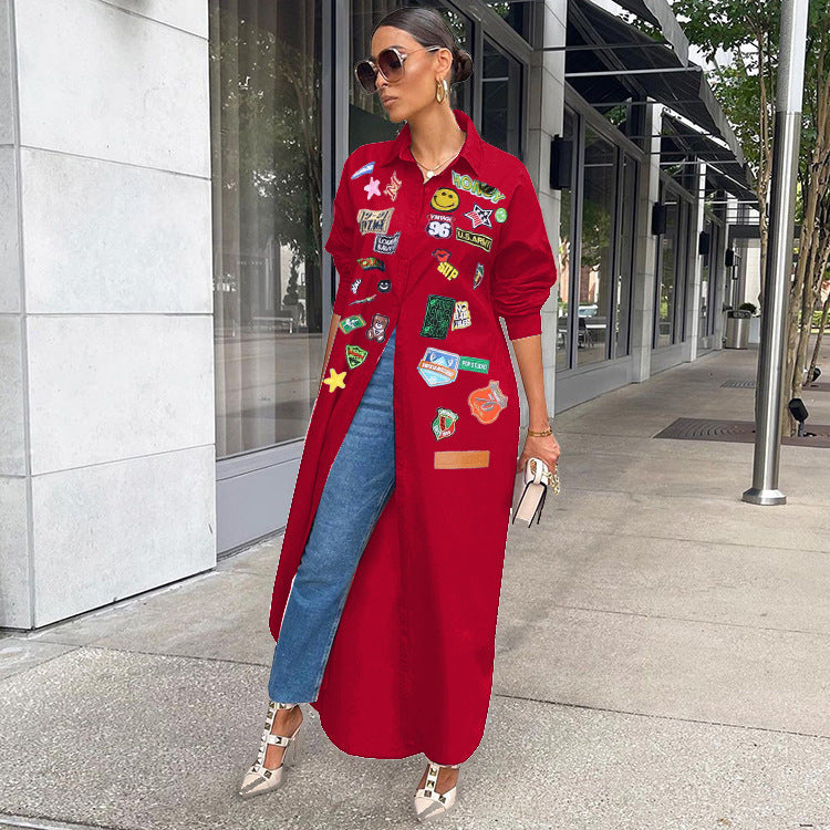Printed Sunscreen Long Jacket