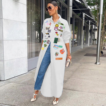 Printed Sunscreen Long Jacket