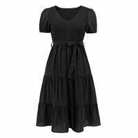 Round-neck short-sleeved Dress