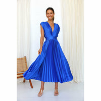 Casual loose zipper sleeveless dress