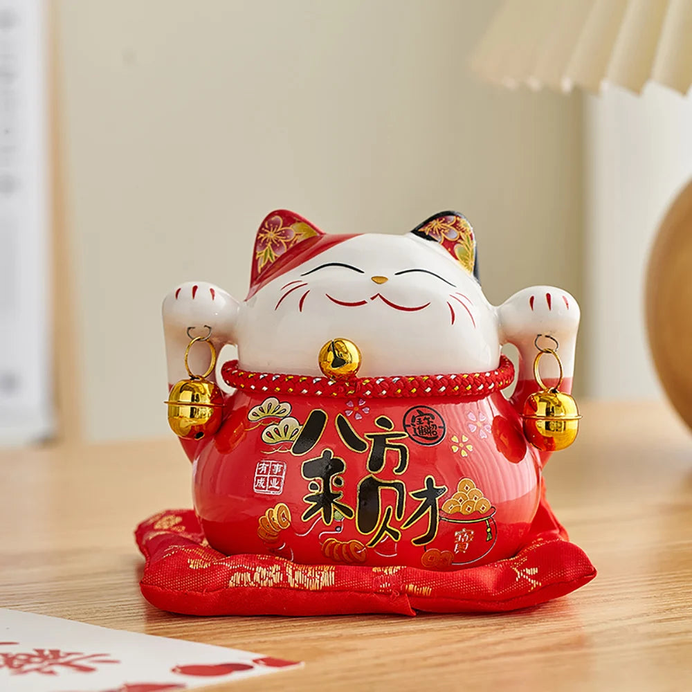 Creative Lucky Cat Small Ceramic Decoration