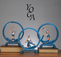 Modern simple resin crafts creative Yoga girl ornaments household ornaments abstract figure porch ornaments home decor