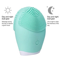 Electric Silicone Facial Brush and Skin Massager