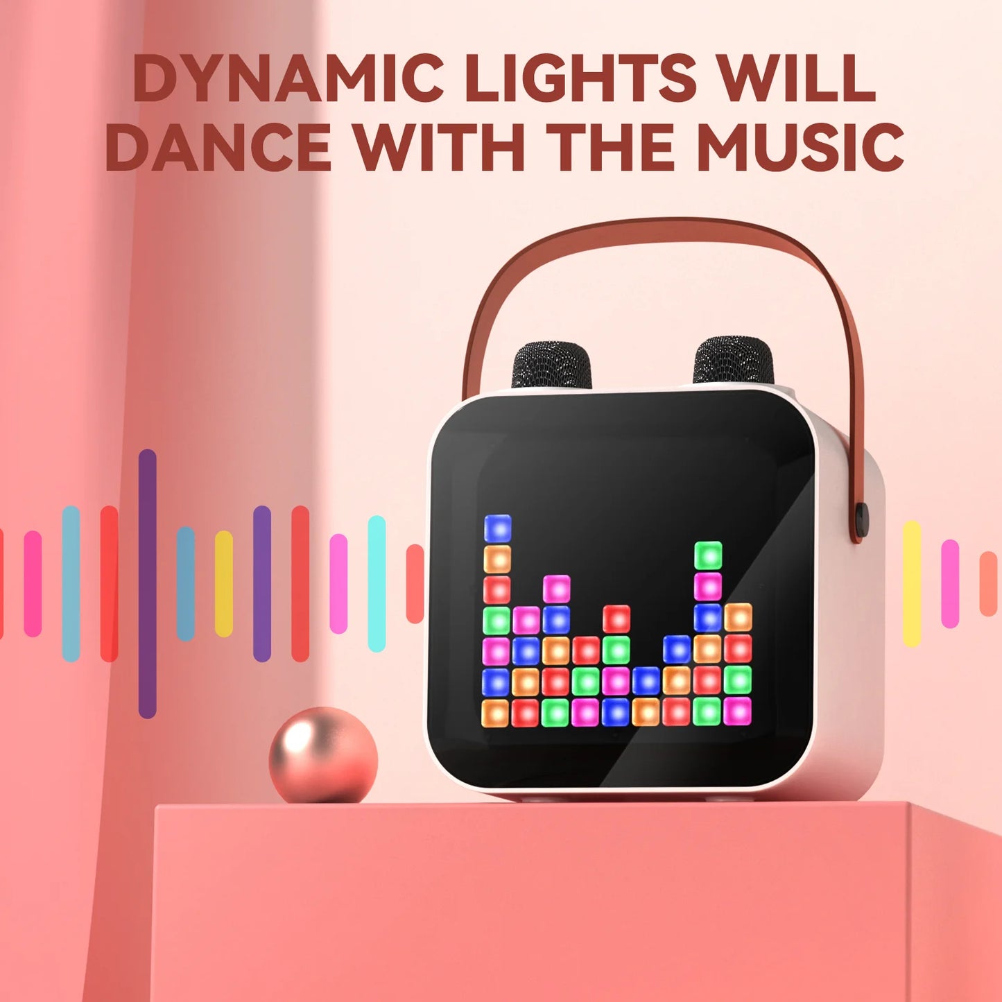 Luxury Family KTV Portable Karaoke Bluetooth Speaker Box with 2 Microphones