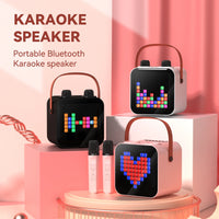 Luxury Family KTV Portable Karaoke Bluetooth Speaker Box with 2 Microphones
