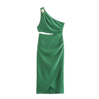 Asymmetric Cut Out Long Dress