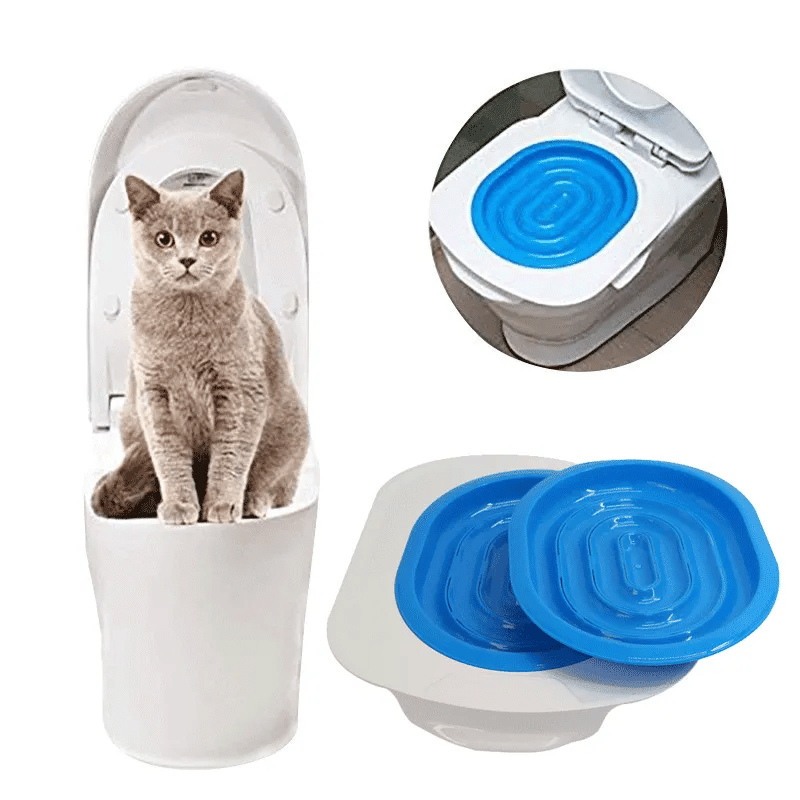 The New Pet Cats Plastic Toilet Trainer Pets Toilet Training Kit Litter Tray Mat cat toilet trainer cat toilet training artifact