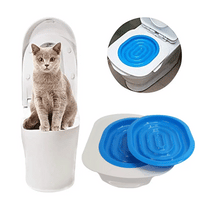The New Pet Cats Plastic Toilet Trainer Pets Toilet Training Kit Litter Tray Mat cat toilet trainer cat toilet training artifact