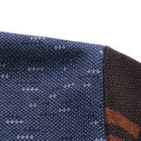 Men's Long Sleeve Knit Sweaters Fake Two Piece Thick Pullover Sweater Turn Down Collar Bottoming Jumper Male Warm Tops