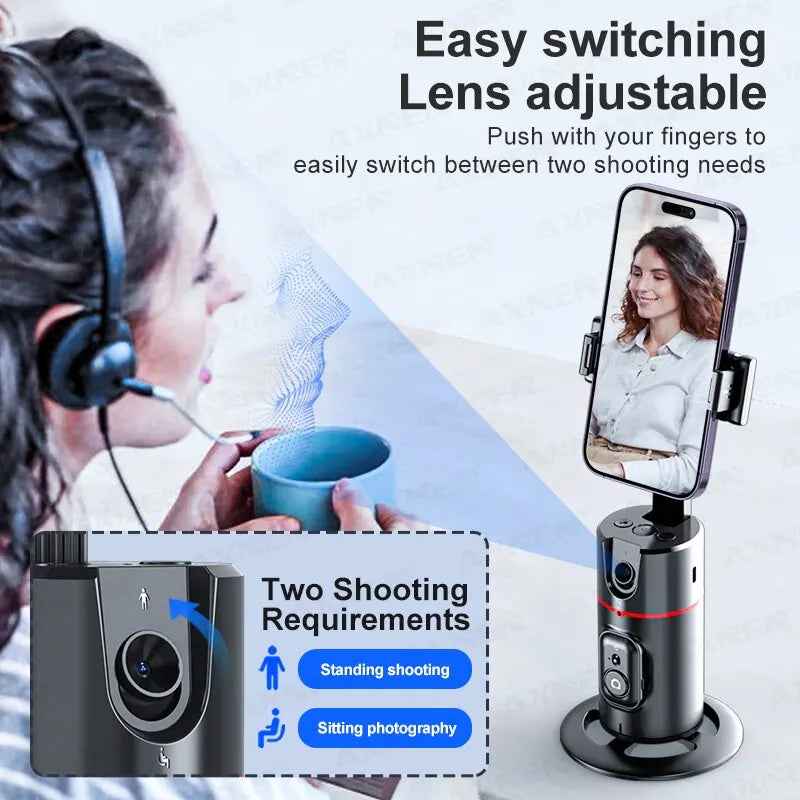 AXNEN 2023 New 360 Tracking Gimbal with Remote