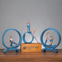 Modern simple resin crafts creative Yoga girl ornaments household ornaments abstract figure porch ornaments home decor