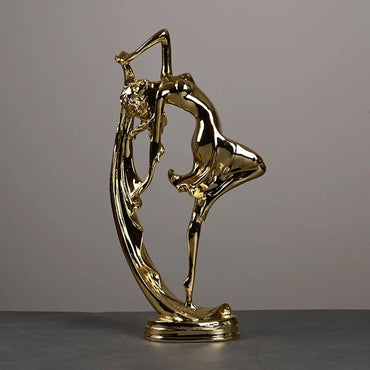 Dancing beauty, children's decorations, European Resin figure sculpture, art decoration, creative craft gifts