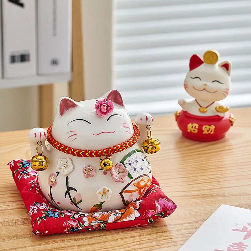 Creative Lucky Cat Small Ceramic Decoration