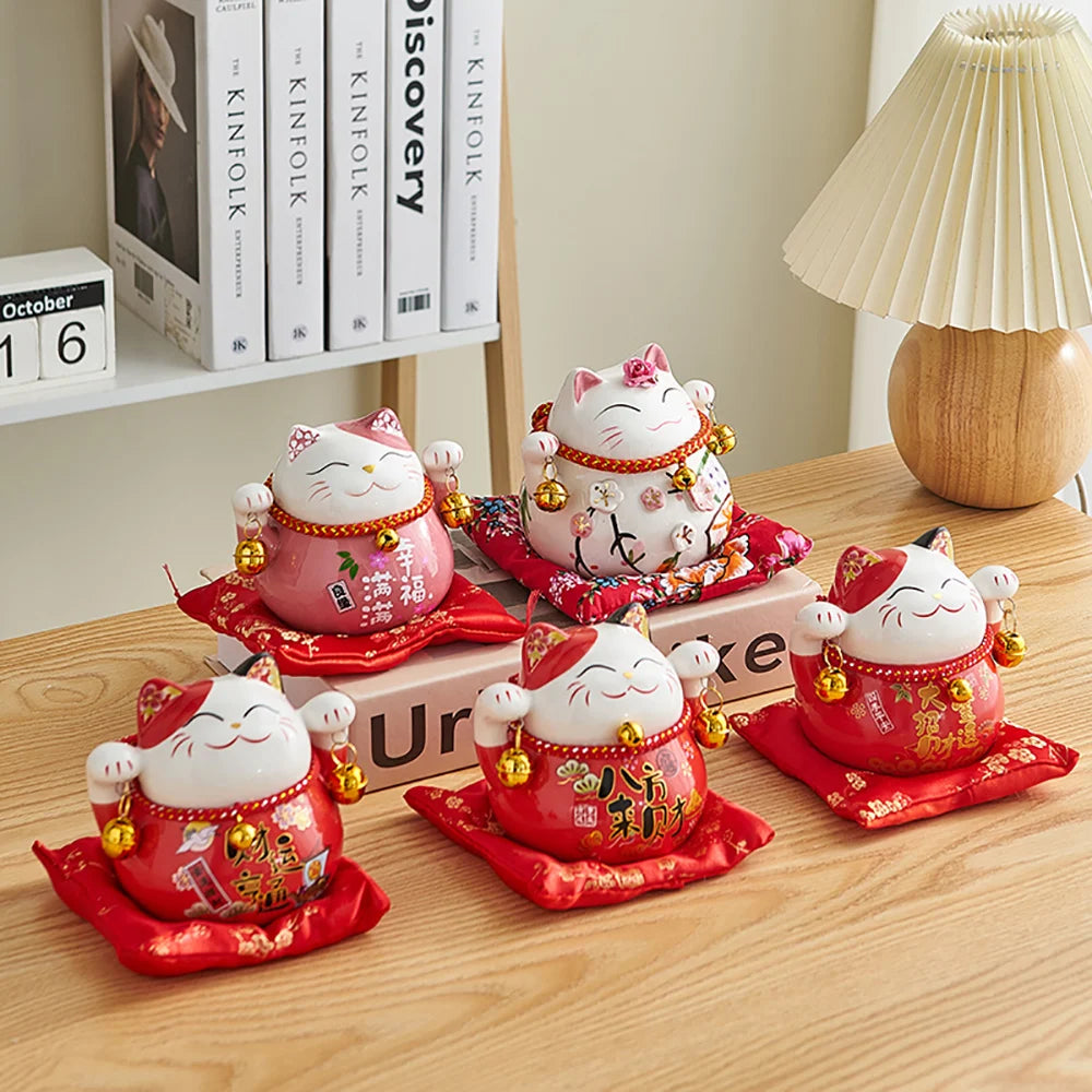 Creative Lucky Cat Small Ceramic Decoration