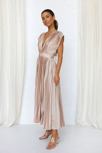 Pleated Long Summer Dress