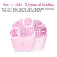 Electric Silicone Facial Brush and Skin Massager