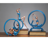 Modern simple resin crafts creative Yoga girl ornaments household ornaments abstract figure porch ornaments home decor