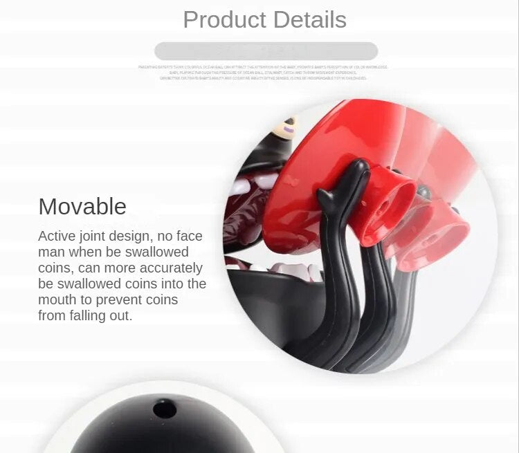Cartoon Spirited Away Faceless Piggy Bank Automatically Eats Coins Piggy Bank Boys Children's Gift Gift Desktop Decoration