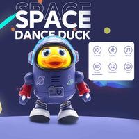 Baby Duck Toy Musical Interactive Toy Electric with Lights and Sounds Dancing Robot Space Elements for Infants Babies Kids Gifts