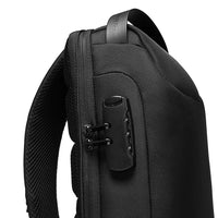 BANGE Men's Waterproof USB Oxford Crossbody Bag Anti-theft Shoulder Sling Bag Multifunction Travel Messenger Chest Pack For Male