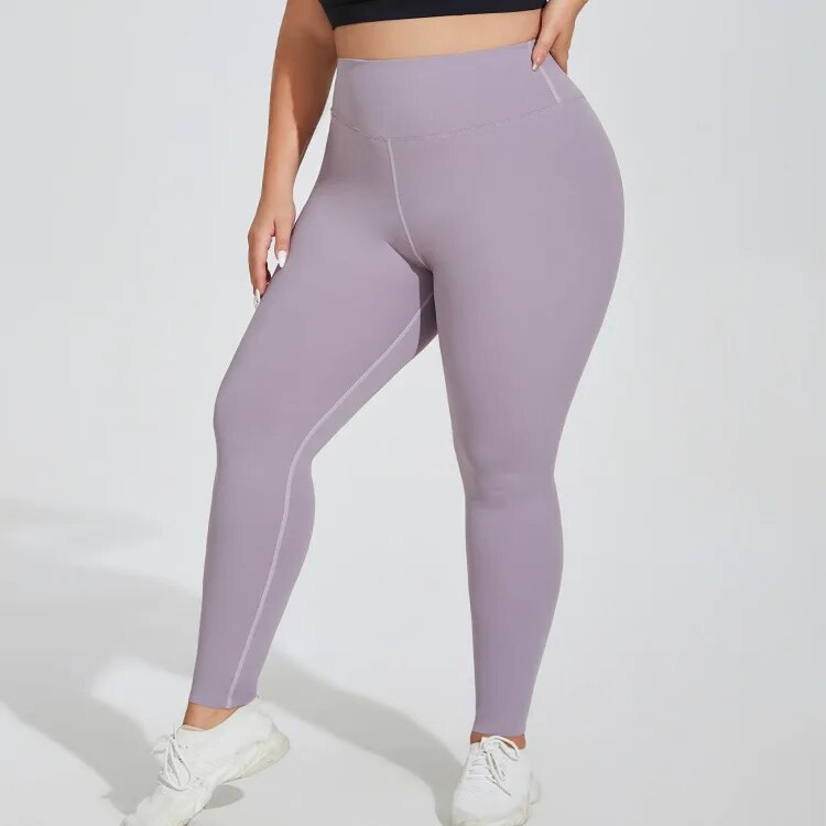 Plus Size Fitness Gym Leggings Women Running Activewear Yoga Leggings Seamless Energy Tights High Waist Sports Pants Workout