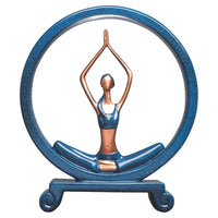 Modern simple resin crafts creative Yoga girl ornaments household ornaments abstract figure porch ornaments home decor
