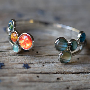 Open Solar System Cuff Bracelet