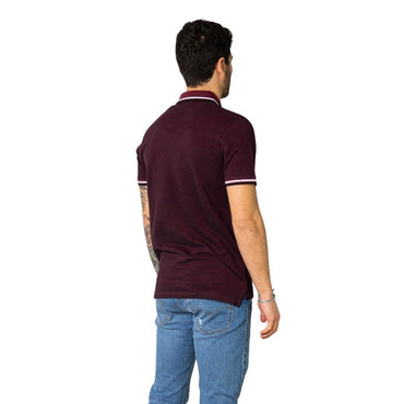 Jack Jones Men Polo Bordeaux & Black