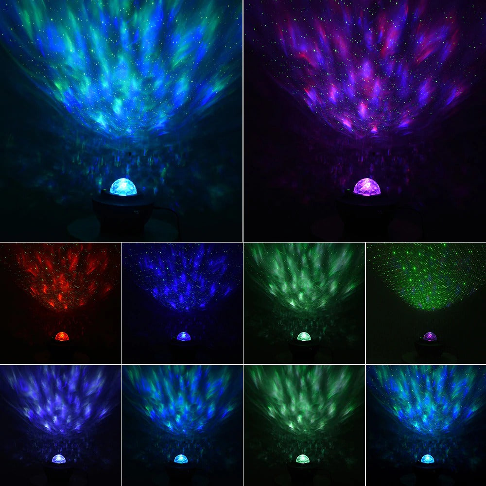 LED Star Night Light Wave LED Projector