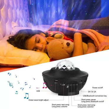 LED Star Night Light Wave LED Projector