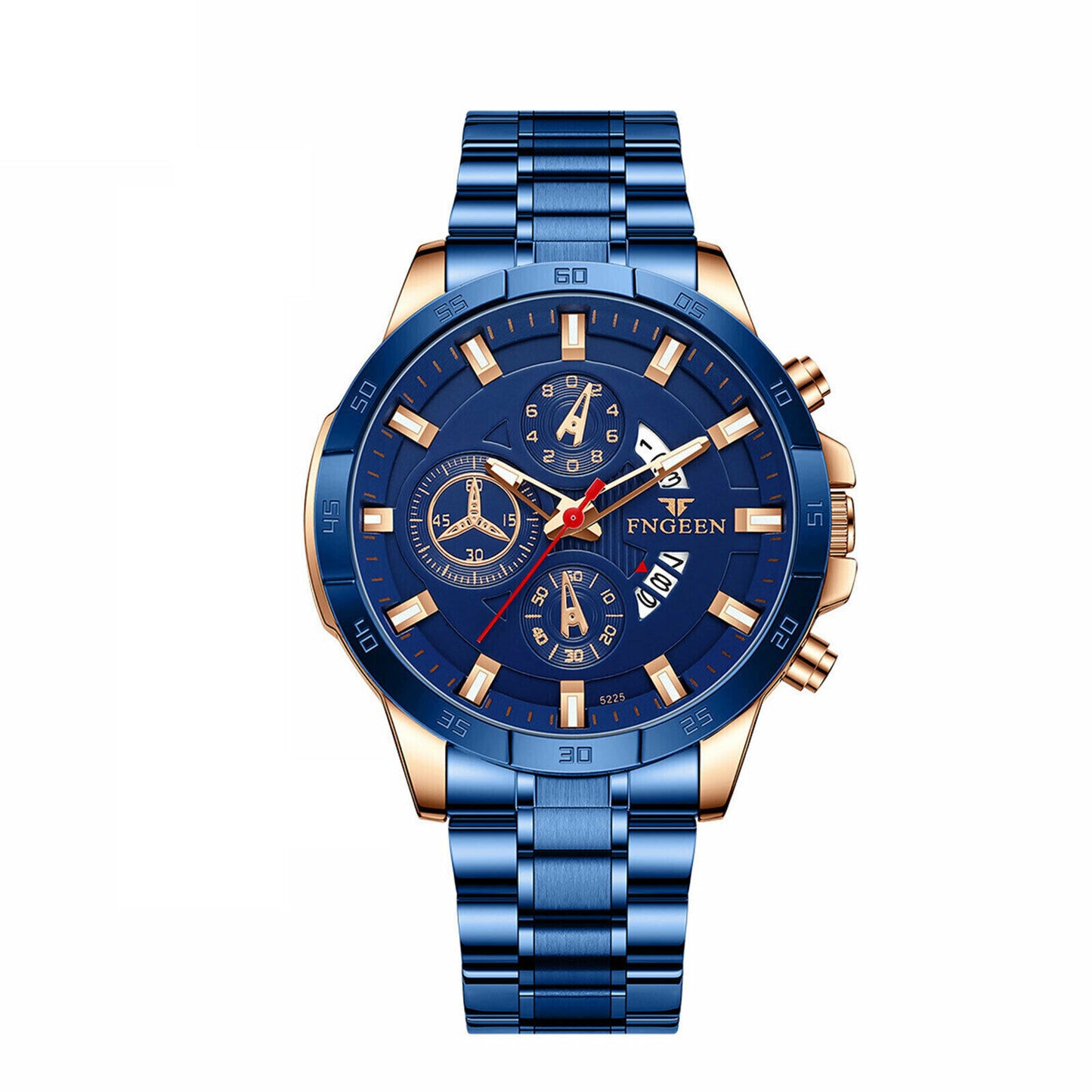 Blue Stainless Steel Quartz Classic Watch