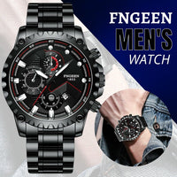 Men's Classic Stainless Steel Quartz Luminous Watch Luxury