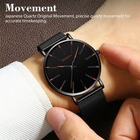 Waterproof Men's Watch Stainless Steel Quartz Analog Wristwatch