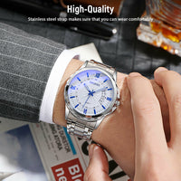 Stainless Steel Watch For MEN Classic Analog Wristwatch Fashion