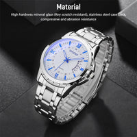 Stainless Steel Watch For MEN Classic Analog Wristwatch Fashion