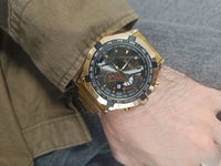 Classic Gold Men Quartz Watch Stainless Steel Business Watch