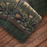 BRT - Rocky Mountain Forest Elk - Modern Rustic Complete Bedding Set